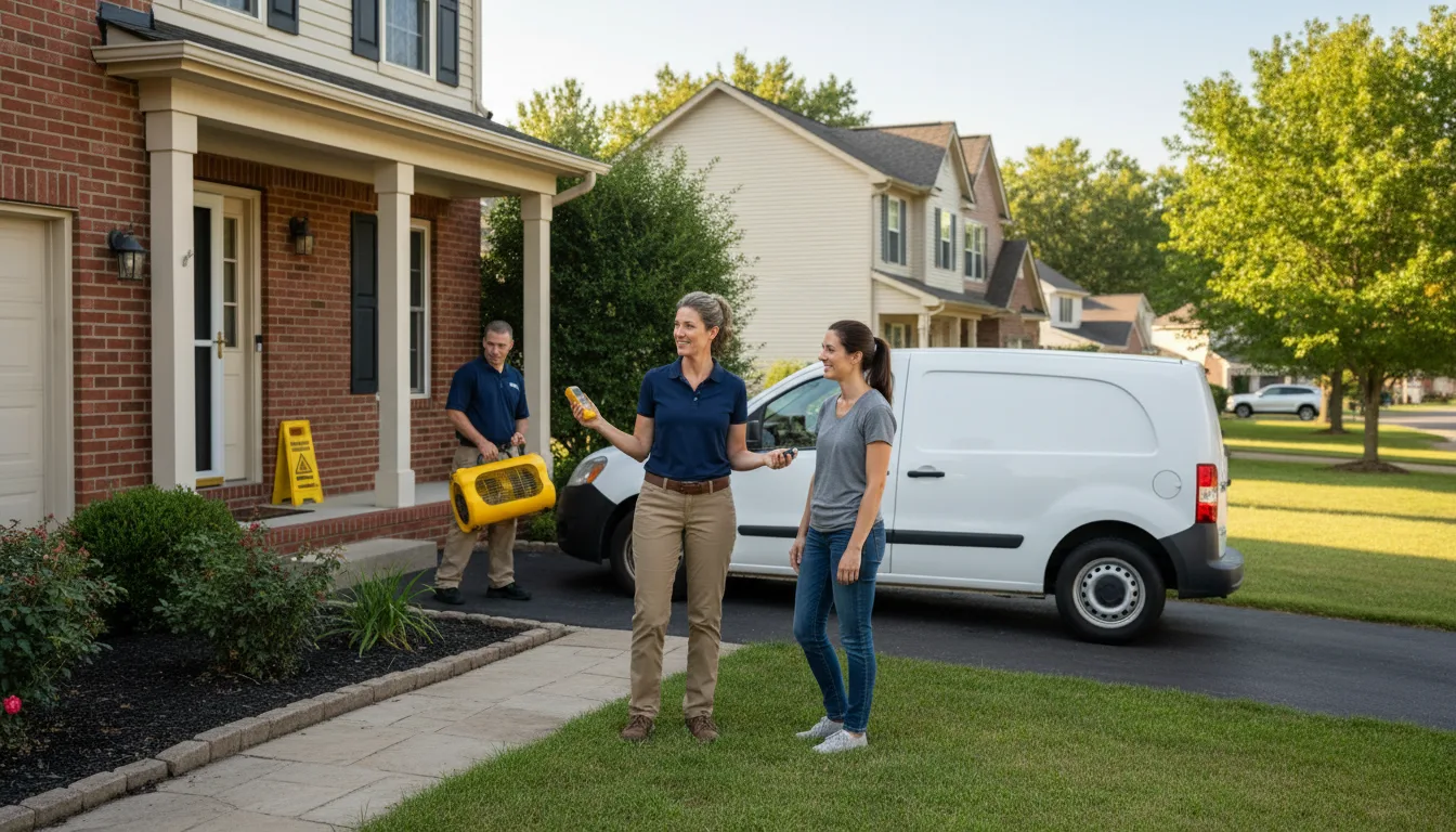 Water restoration image for Dehumidification And Cleanup Services in Shiloh, OH
